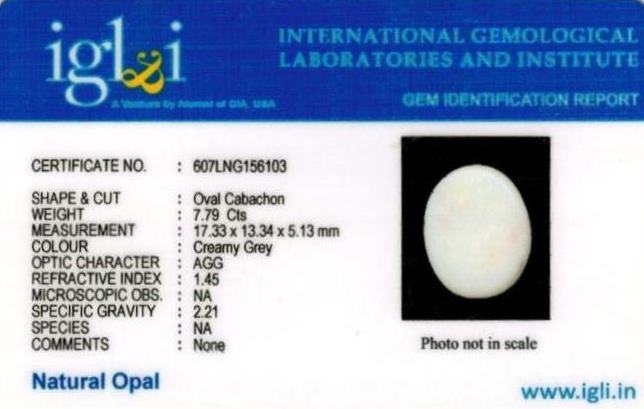Click to view certificate 9-ratti-certified-whiteopal-stone Certificate (ID-121)