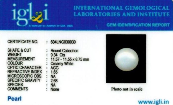 Click to view certificate 10.25-ratti-certified-white-pearl-stone Certificate (ID-150)