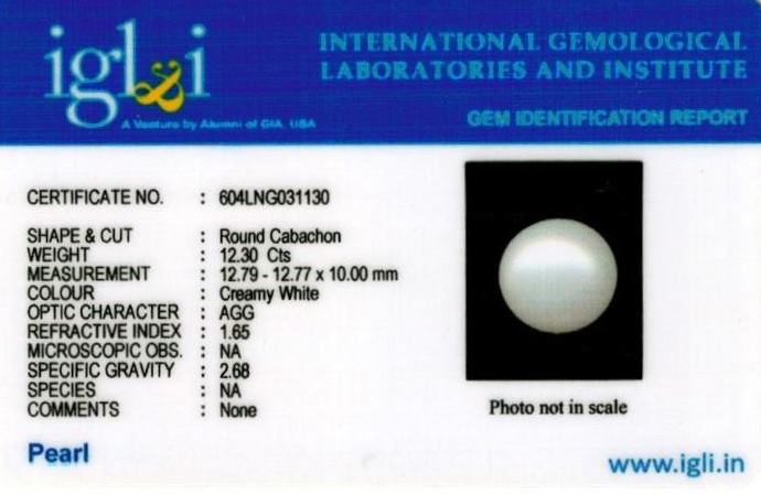 Click to view certificate 14-ratti-certified-white-pearl-stone Certificate (ID-124)