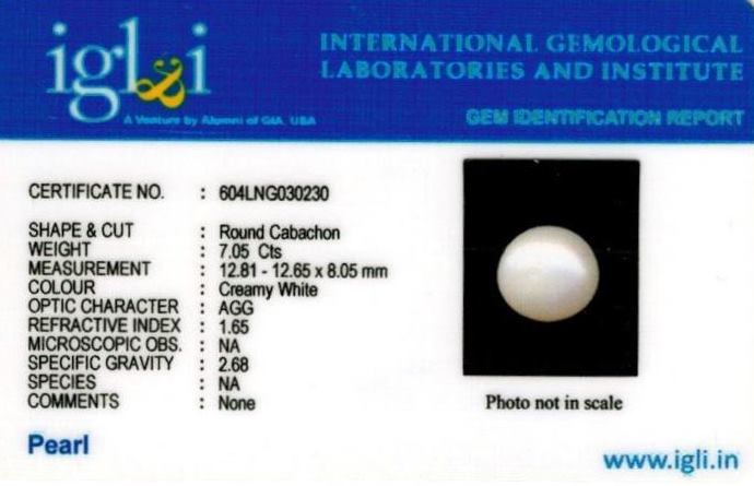 Click to view certificate 8-ratti-certified-white-pearl-stone Certificate (ID-143)