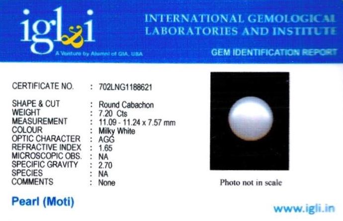 Click to view certificate 8.25-ratti-certified-white-pearl-stone Certificate (ID-145)