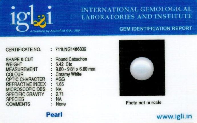 Click to view certificate 6.25-ratti-certified-white-pearl-stone Certificate (ID-155)