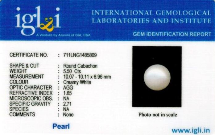Click to view certificate 6.25-ratti-certified-white-pearl-stone Certificate (ID-157)
