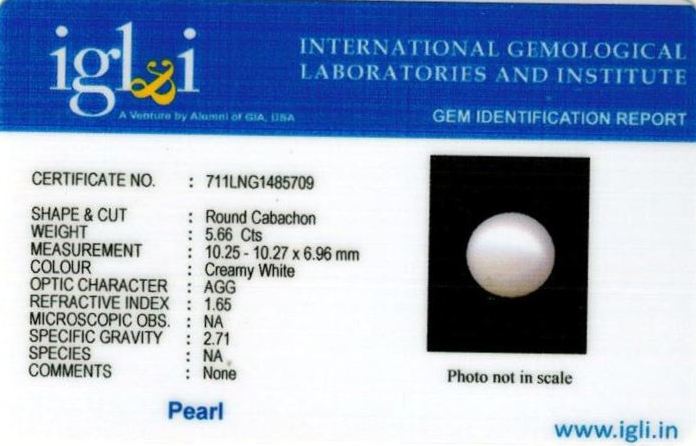 Click to view certificate 6.25-ratti-certified-white-pearl-stone Certificate (ID-159)