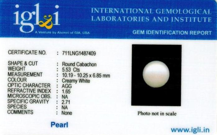 Click to view certificate 6.25-ratti-certified-white-pearl-stone Certificate (ID-158)