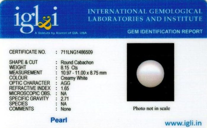 Click to view certificate 9.25-ratti-certified-white-pearl-stone Certificate (ID-175)