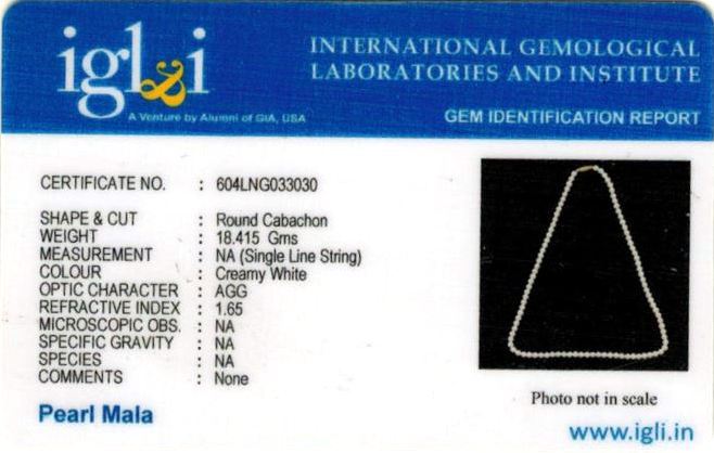 Click to view certificate 100-ratti-certified-white-pearl-gemstone Certificate (ID-115)