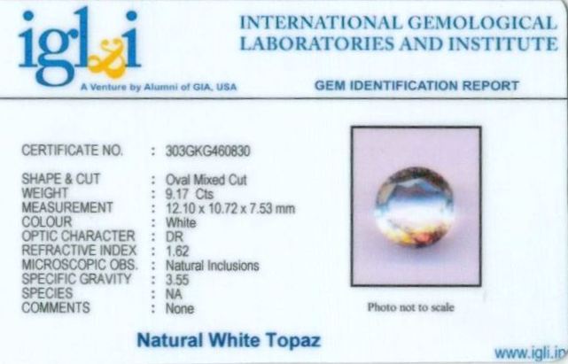 10.25-ratti-certified-white-topaz Certificate (ID-119)