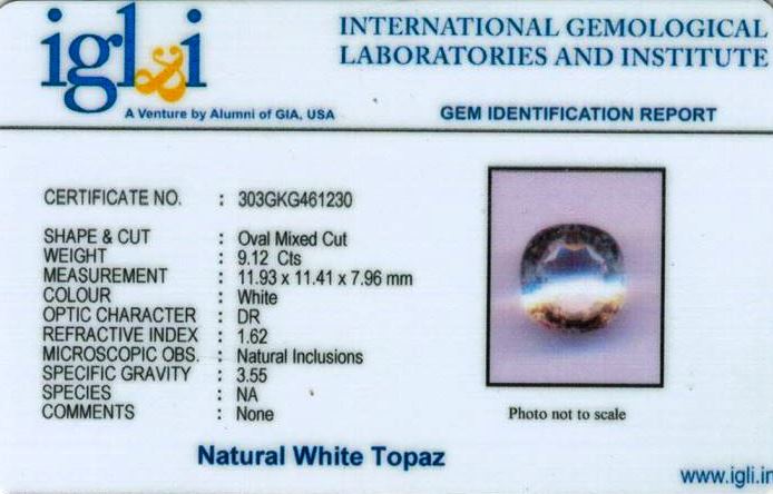 10.25-ratti-certified-white-topaz Certificate (ID-114)