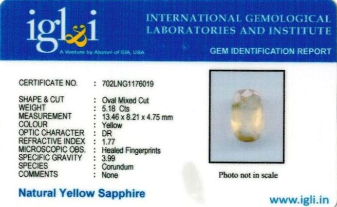 Click to view certificate 5.76-ratti-certified-yellow-sapphire-gemstone Certificate (ID-421)