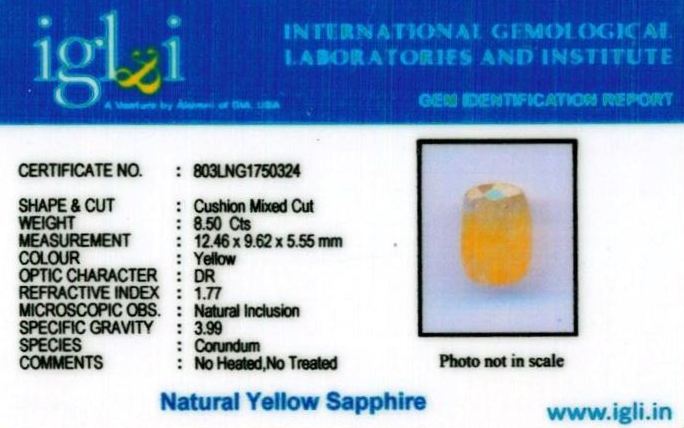 9.25-ratti-certified-yellow-sapphire-stone Certificate (ID-471)