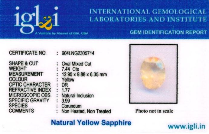 Click to view certificate 8.25-ratti-certified-srilankan-yellow-sapphire Certificate (ID-479)