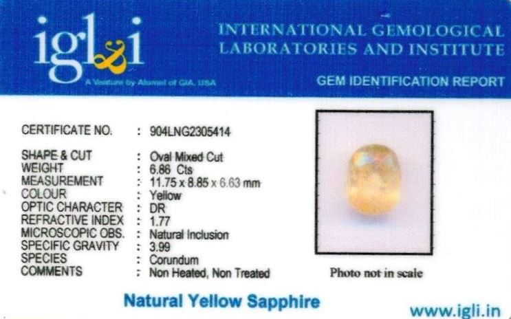 8-ratti-certified-srilankan-yellow-sapphire Certificate (ID-486)