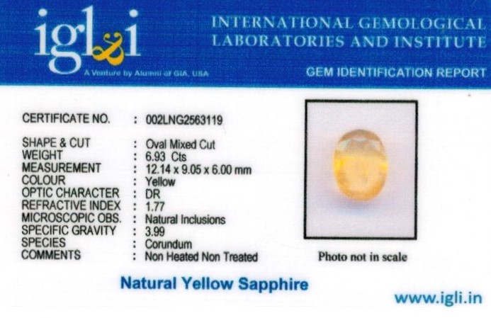 8-ratti-certified-srilankan-yellow-sapphire Certificate (ID-492)