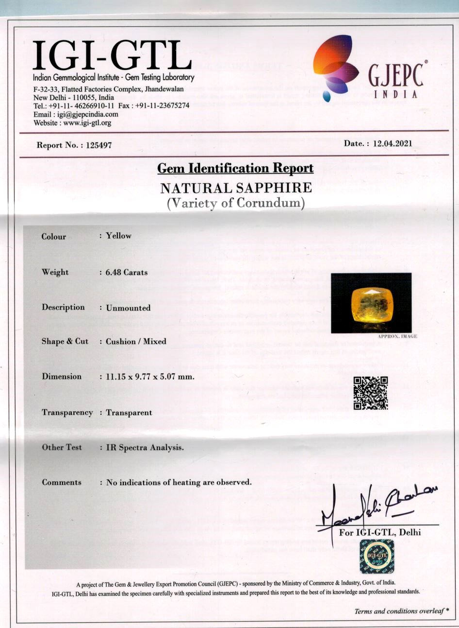 7.25-ratti-certified-srilankan-yellow-sapphire Certificate (ID-506)