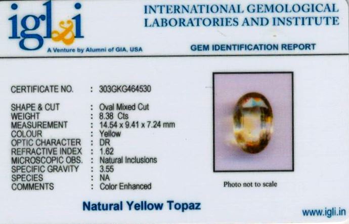 9.25-ratti-certified-yellow-topaz Certificate (ID-121)