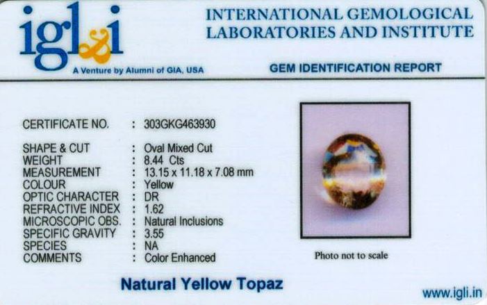 9.25-ratti-certified-yellow-topaz Certificate (ID-122)