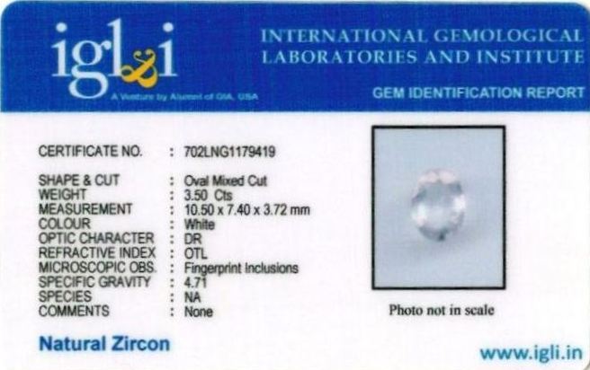 3.89-ratti-certified-zircon-stone Certificate (ID-105)