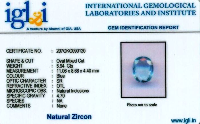 7-ratti-certified-zircon Certificate (ID-180)