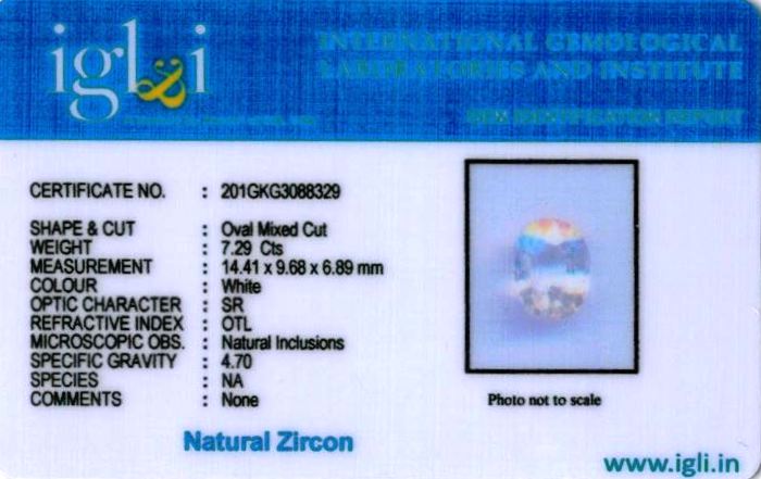 8.25-ratti-certified-zircon Certificate (ID-182)